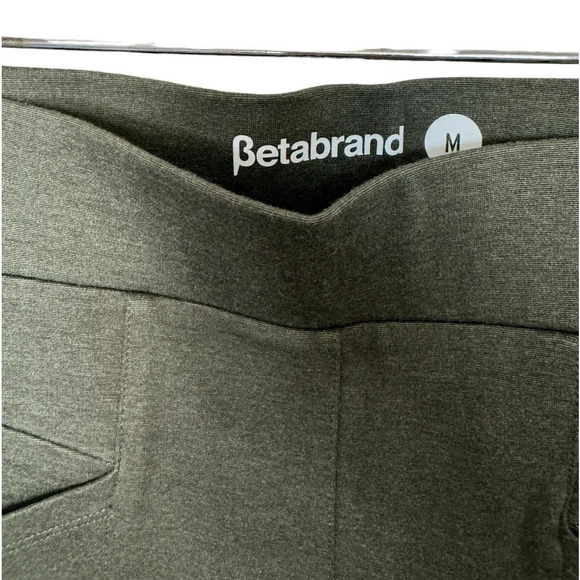 Betabrand Zippered Journey
Pants Olive Yoga Pants Dress Pants - Picture 8 of 9
